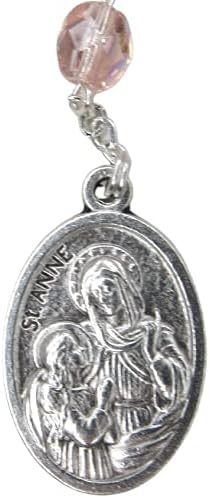 Džepne molitve i krunice, kapeta svete Therese s jasnim kristalnim perlicama i medaljom od srebrnog tona, katoličkom molitvenom karticom