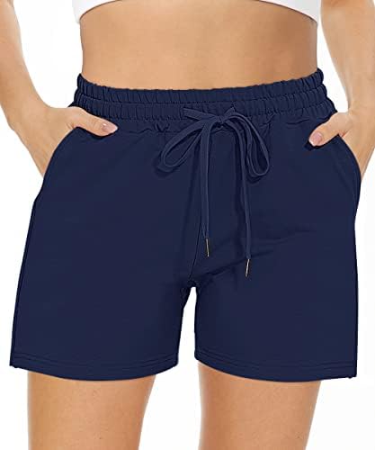 Ženske sportske kratke hlače za žene, ljetne Ležerne udobne sportske kratke hlače s vezicama u struku, rastezljive pamučne kratke hlače