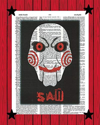 Visio filmski tisak maska ​​maska ​​vidio filmovi Art Horror Movie Print 8x10