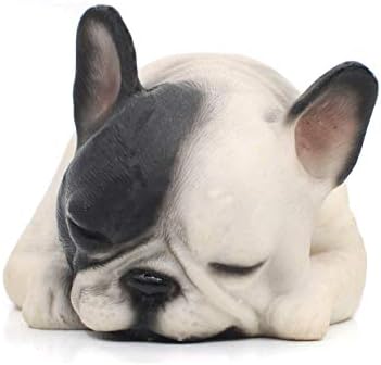 Udobna zbirka Doggyland, minijaturni kolekcionarski predmeti za pse Sleep Pug & Ležanje uspavanog francuskog buldoga figurica