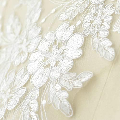 SVEVENJE Cvjetne tasnice za vjenčanu haljinu Applikvi od čipkaste tkanine vezene zakrpe obloge Ovratnika Mesh šivanje zakrpa za haljinu