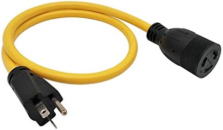 Parkworld 60578 adapter kabel nema 6-20p 20amp utikač za uvijanje zaključavanja 20 amp l6-20R spremnik, 3ft