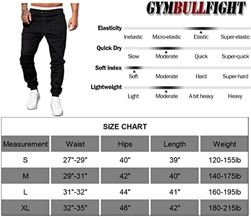 GymbullFullFight Mens Gym Workit hlače Atletski jogeri koji trče trenerke za muškarce bodybuildinga s džepovima
