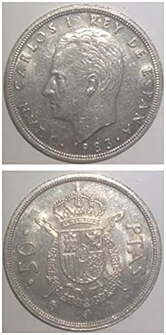 Europska Španjolska 50 Bi Seatta Coin Godinu Slučajni uzorak nasumično prikupljanje poklona s inozemnim novčićima