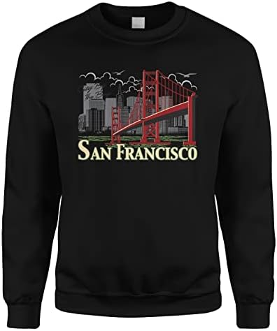 Cybertela San Francisco Golden Gate Bridge Crewneck Twimshirt