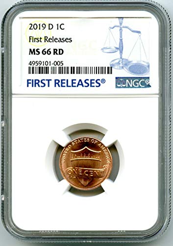 2019. D US MINT LINCOLN Union Shield Business Stray Penny First Objese Cent MS66 RD NGC