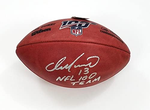 Dan Marino Autographid Miami Dolphins Duke NFL 100 nogomet sa NFL 100 Team Beckett je svjedočio - Autografirani nogomet