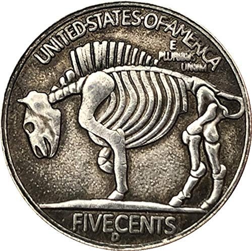 Replika komemorativna novčić američki bizona flauta kovanica 1937. Zbirka rukotvorine kuće Dekoracija za rukovanje suvenirom Poklon