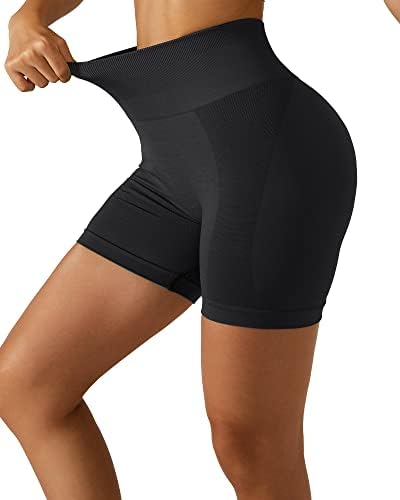 WAVAR Žene bešavne kratke kratke hlače visoki struk za dizanje stražnjice za vježbanje teretana joga kratke hlače trbuha kontrola biciklista