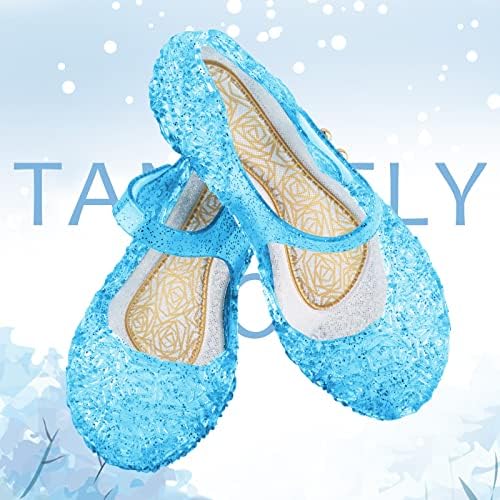 TANDEFLY Frozen, inspiriran балетками Эльзы, cipele za косплея Mary Jane za plesne zabave, sandale princeza Snježne kraljice za male