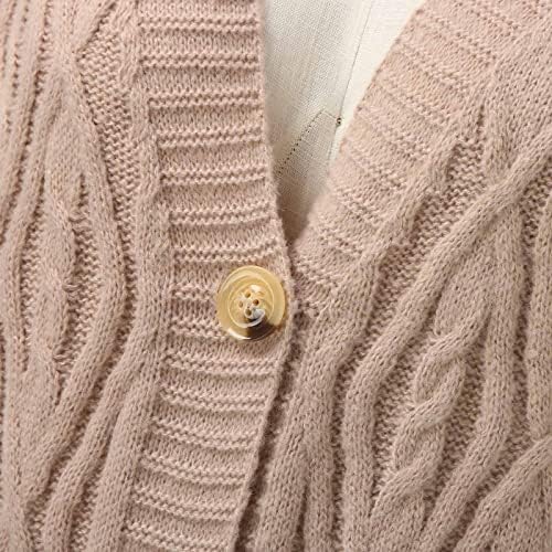 Džemperi za žene ležerni dugi rukavi pleteni otvoreni prednji front labavi topli predimenzionirani pletenik kardigan