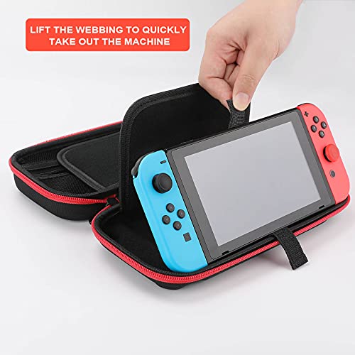 Perje pauna Putnice za nošenje torbica za torbu za Nintendo Switch pribor ima 20 vrećica za igranje