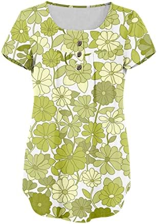 Ljetna jesen majice za žensku odjeću trendi dugi rukavi pamuk v vrat grafički labavi fit lounge bluza majica za žene 07 07 07