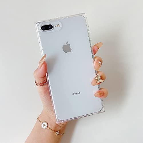 COCOMII Square iPhone 8 Plus/7 Plus/6 Plus kućište - Square Clear - Slim - lagano - sjajno - prozirno HD CLEAR - Luksuzni poklopac