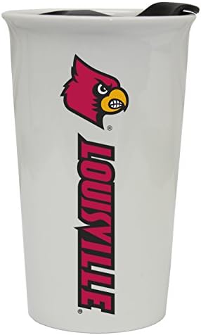 Louisville Cardinals Keramički vrpca w/lid-louisville putnička šalica
