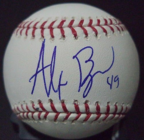 Alex Burgos Detroit Tigrovi potpisali su autogramirani ROMLB bejzbol w/coa - autogramirani bejzbol