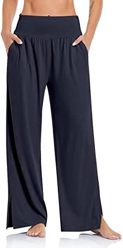Cine za žene plus veličine ženske joge hlače v crossover visokog struka udobna flare trening hlače gamaša