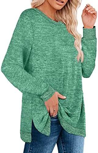 Weeso ženske dukserice dugih rukava u boji blok džempera tunika vrhovi tunike