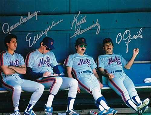 Hernandez/Darling/Ojeda/Lynch New York Mets Action potpisan 8x10 - Autografirane MLB fotografije