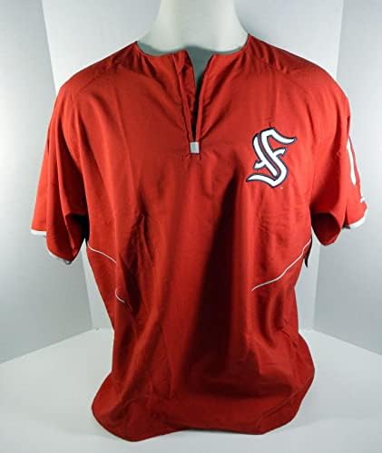 2018. Šefovi Syracuse John Simms 13 Igra izdana Crveni bacački trening Jersey - igra korištena MLB dresova