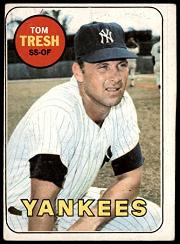 1969. Topps 212 Tom Tresh New York Yankees Dean's Cards 2 - Dobri Yankees