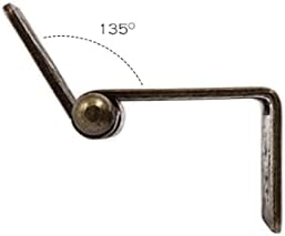 XBWEI 135 stupnjeva otvaranja namještaja šarke teške šarke za vrata za kuhinjski ormar antička brončana boja željezo s slobodnim vijcima