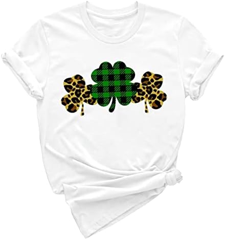 Majica za Dan svetog Patrika za žene s ružnim okruglim vratom Plus size, irski pulover za zabave