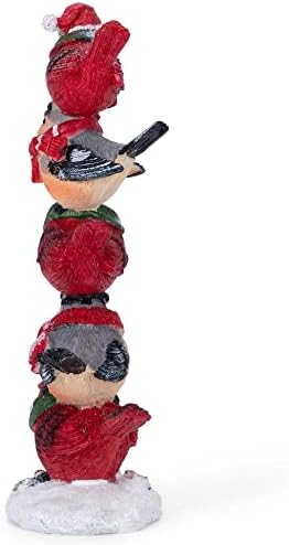 Ganz je složio kardinalne ptice crvene, zelene i narančaste 11 inčne božićne figurice