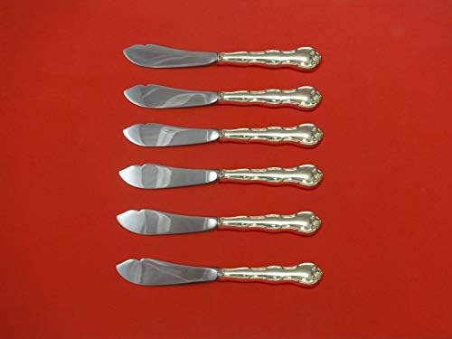 Set noževa za pastrve od srebra od 6 komada po mjeri 7 1/2