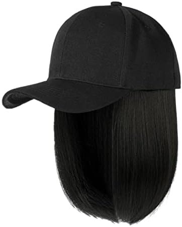Baseball kapa za magazin Alien s nastavcima za kosu ravna kratka frizura Bob odvojiva perika šešir za