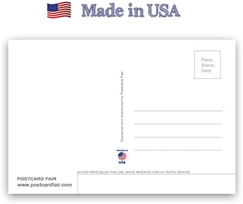Set razglednica Sjedinjenih Država od 20 identičnih razglednica. Kvalitetni paket razglednice koji prikazuje nas kartu. Napravljeno