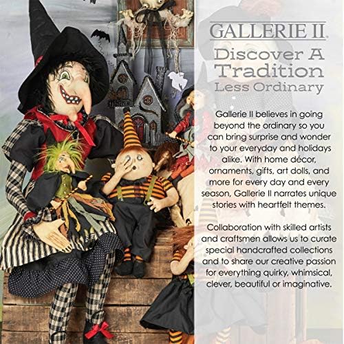 Gallerie II Halloween Georgette Pumpkin Girl Velika žetva lutka za narodnu umjetnost Kolekcionar, Joe Spencer je prikupio tradicije