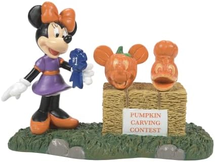 Odjel 56 Disney Village Halloween Bufrentown pribor Mickey Mouse Minnie odabire pobjedničku figuricu, 3 inča, višebojan