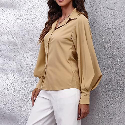 Ženski gornji prugasti otisak s jednim grudi košulja dugih rukava Top Udobna košulja dugih rukava s džepovima vrhovi bluza