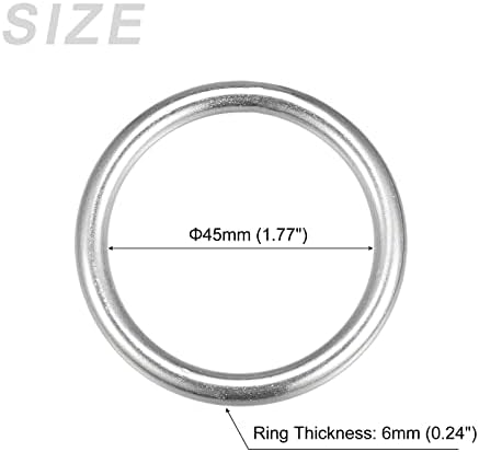 O-prstenovi od nehrđajućeg čelika, 916 2pcs, zavareni okrugli prsten-za užad, viseće predmete