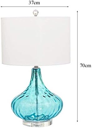 XJJZS Moderna luksuzna stolna svjetiljka za ličnost, Studij spavaće sobe za stolnu lampicu, plavi prozirni