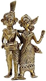 Kolambas dhokra art adivasi par figurica figura u kućici kulture art figurica figurice
