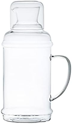 Podpotpunite jasne boce s vodom Odlihe boce s vodom vrč s poklopcem 1100 ml Toplo hladne vodene staklenke i ledeni čajnik čajnik za