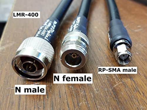 MPD Digitalno originalno Times Microwave LMR-400 LMR400 RF koaksijalni kabel s N ženskim i RP-SMA muškim konektorima za žarišnu točku,