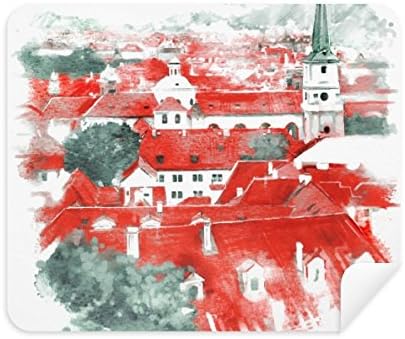 Crveni krov Rusija građevinsko slikarstvo tkanina za čišćenje zaslona 2pcs antilop tkanina