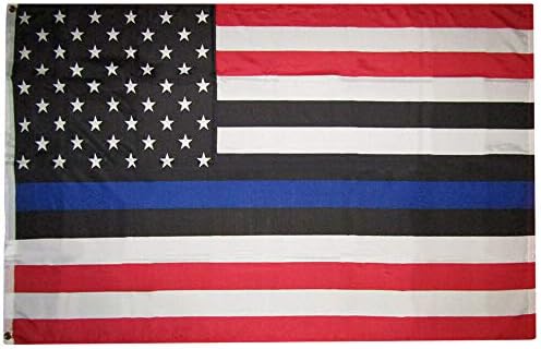 Miami veleprodaja 3x5 Blue Lives Mattersa američka policija 100d tkana poli najlon 3'x5 'zastava