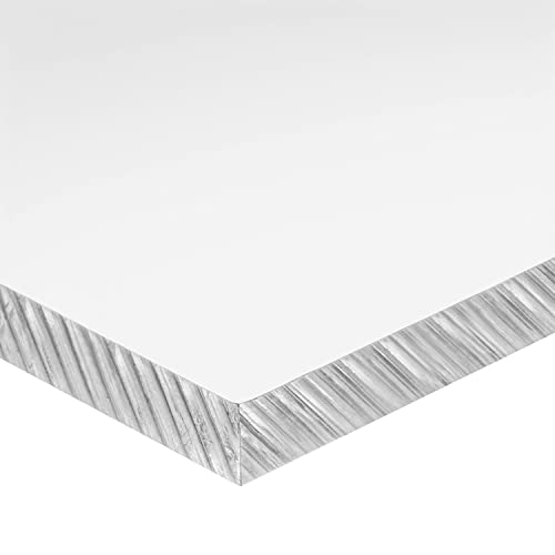 Ekstrudirani akrilni plastični list, bistri, 3/32 u debelom x 12 u širokom x 12 u dugom