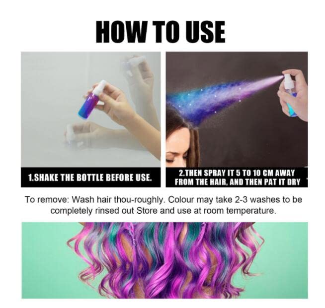 Instant Spray za bojanje kose, jednokratnu upotrebu za kosu Spray, stvorite svoju omiljenu frizuru prema vašem raspoloženju u bilo