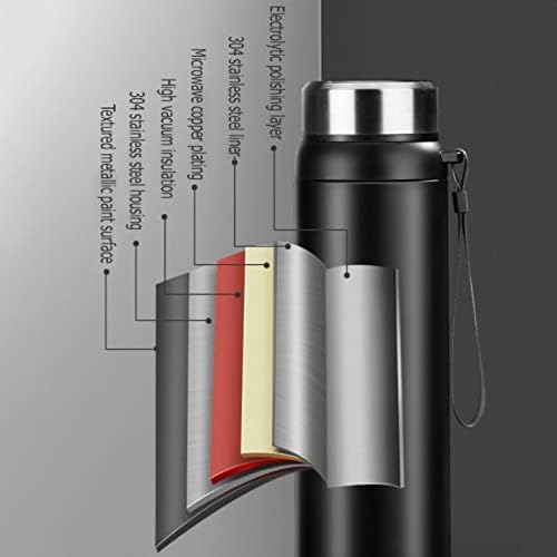Liuzh termos boca s čajnim filterom vakuum tikvica zapečaćena nepropusno nepropusno mlijeko od nehrđajućeg čelika Veliki kapacitet