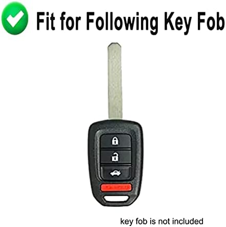 Slučaj za poklopac ključa za Honda Accord Civic CR-V HR-V daljinski držač za daljinski zaštitnik kože bez pribora za unos bez ključeva