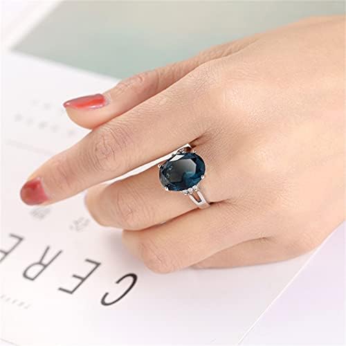 Slatki prsten za naočale ženski prsten s rhinestones vjenčani ukrasi prstenovi veličine 69 bakreni poklon Proširivi prstenovi za prste