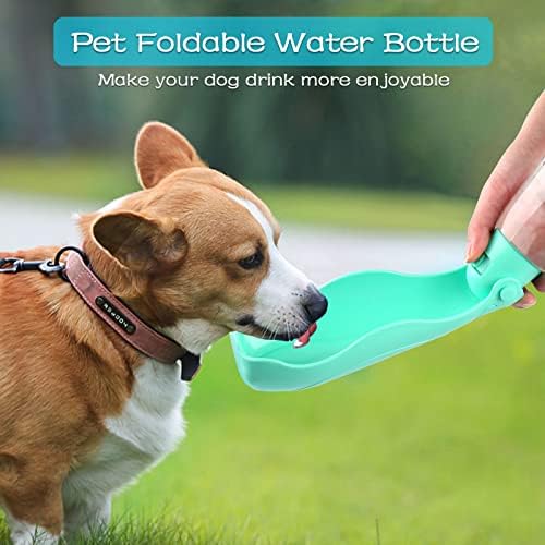Planinarska boca za vodu za pse prijenosna boca za vodu za kućne ljubimce za šetnju, sklopivi dozator vode za pse nepropusna putna
