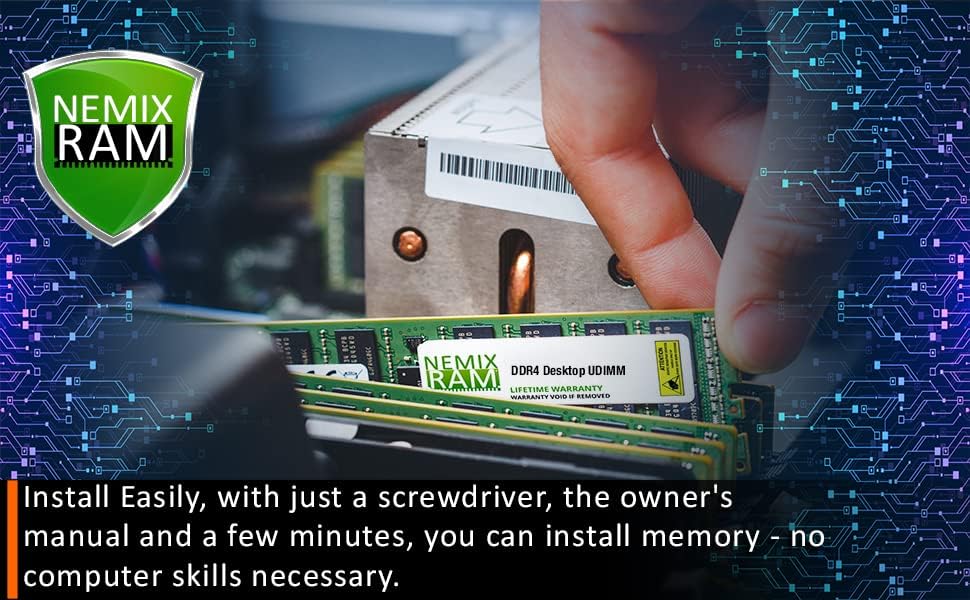 NEMIX RAM 256 GB DDR4-3200 PC4-25600 NONECC UDIMM PC PC Memorija Nadogradnja