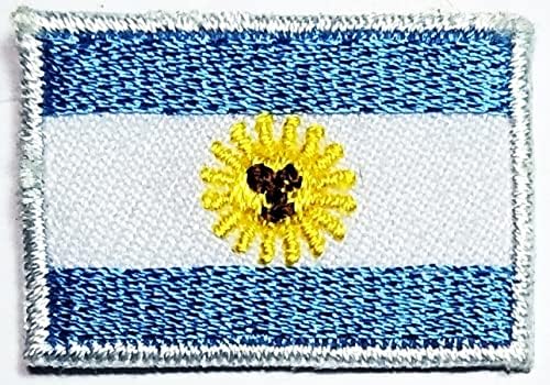 Zastave country flaster argentina zastava vezeno željezo na patch greben značka veličina mini 0,6x1,1 inča. za jakne šeširi ruksaci