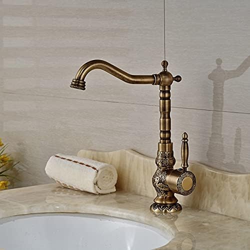 Domaći dekor kupaonica sudoper slavina dizalice s jednom ručkom slavina slavina s mesinganom toplom i hladnom vodom